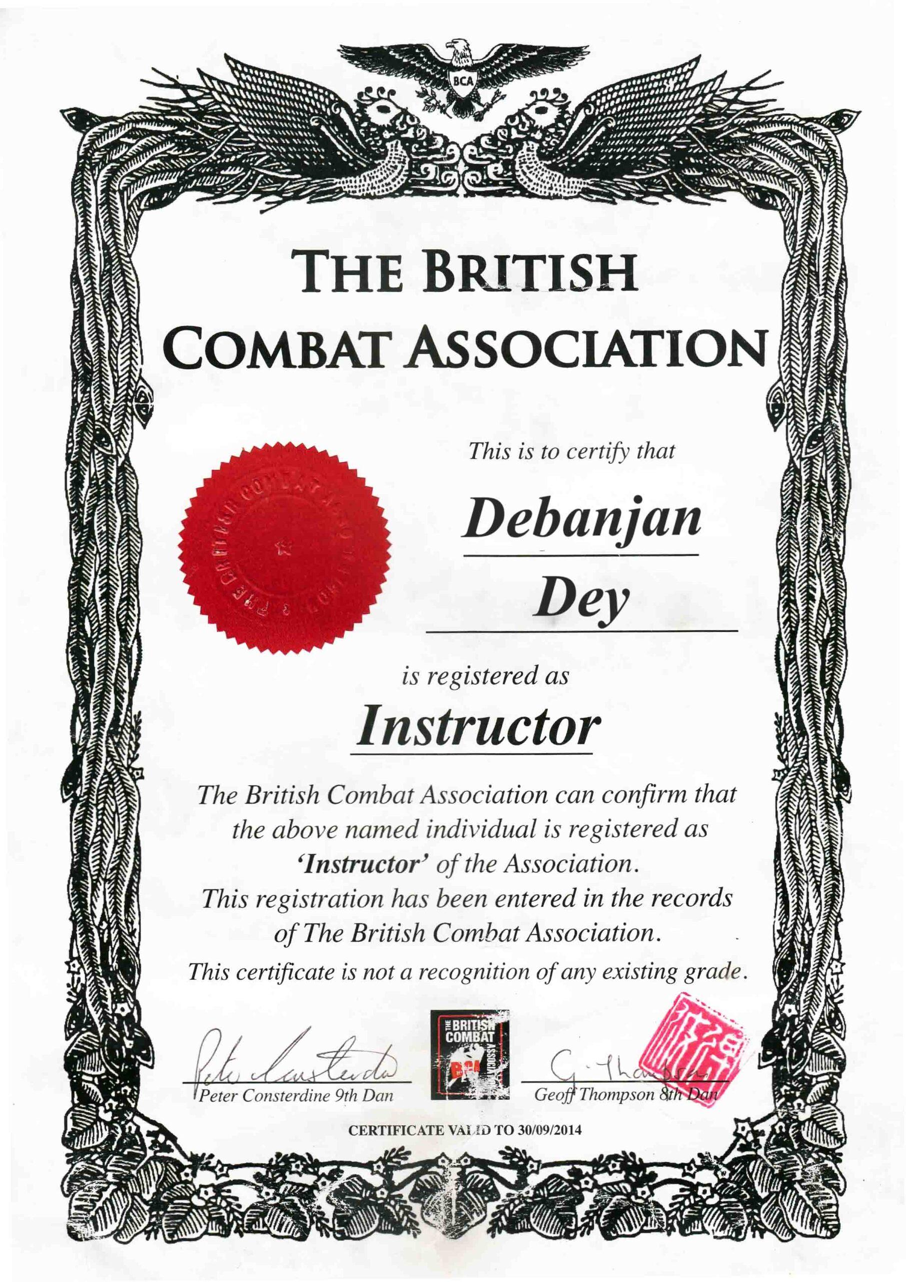 Certified Trainer Tactical Kravmaga Worldwide