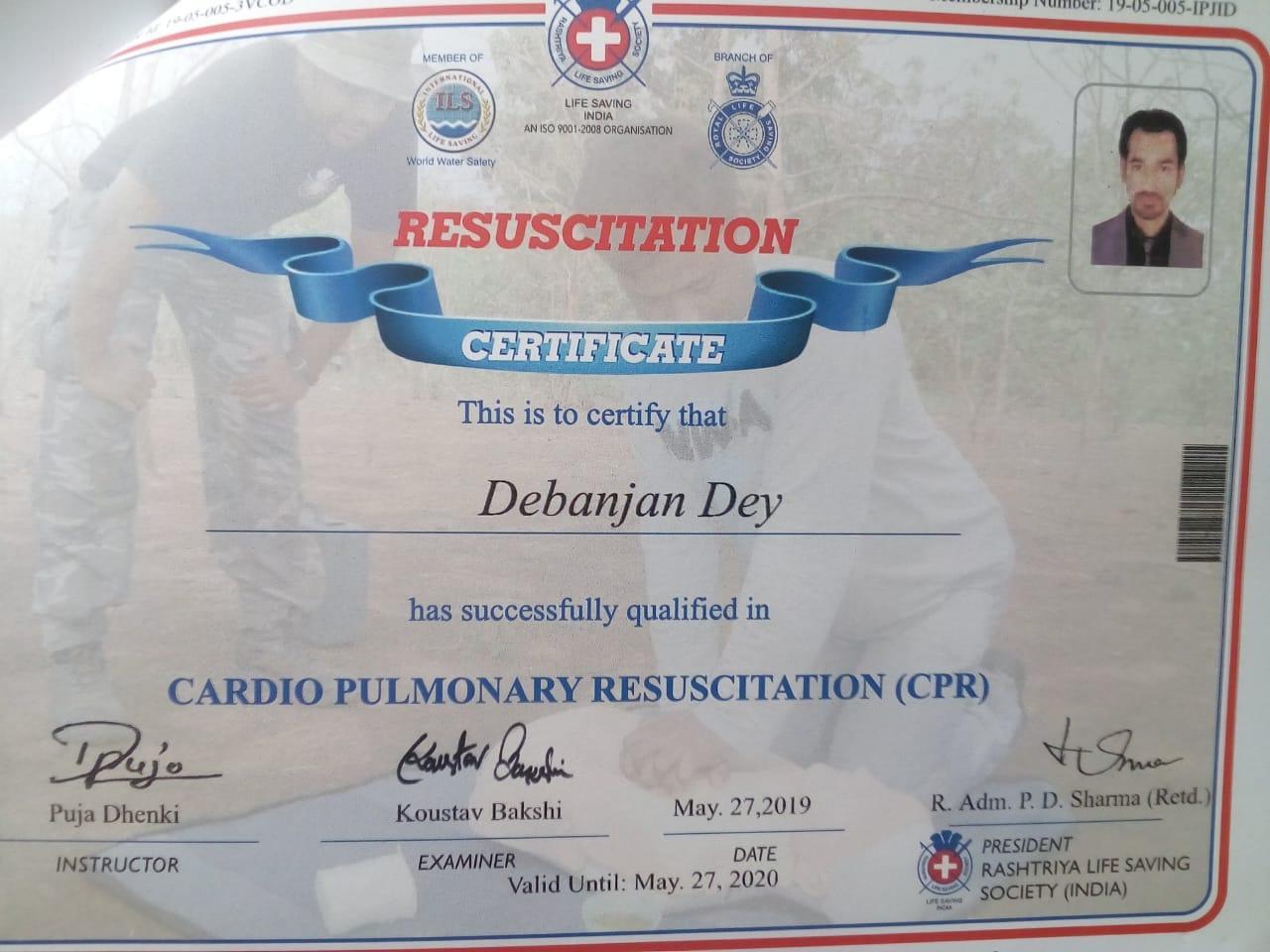 Cardio Pulmonary Resuccitation(CPR) 