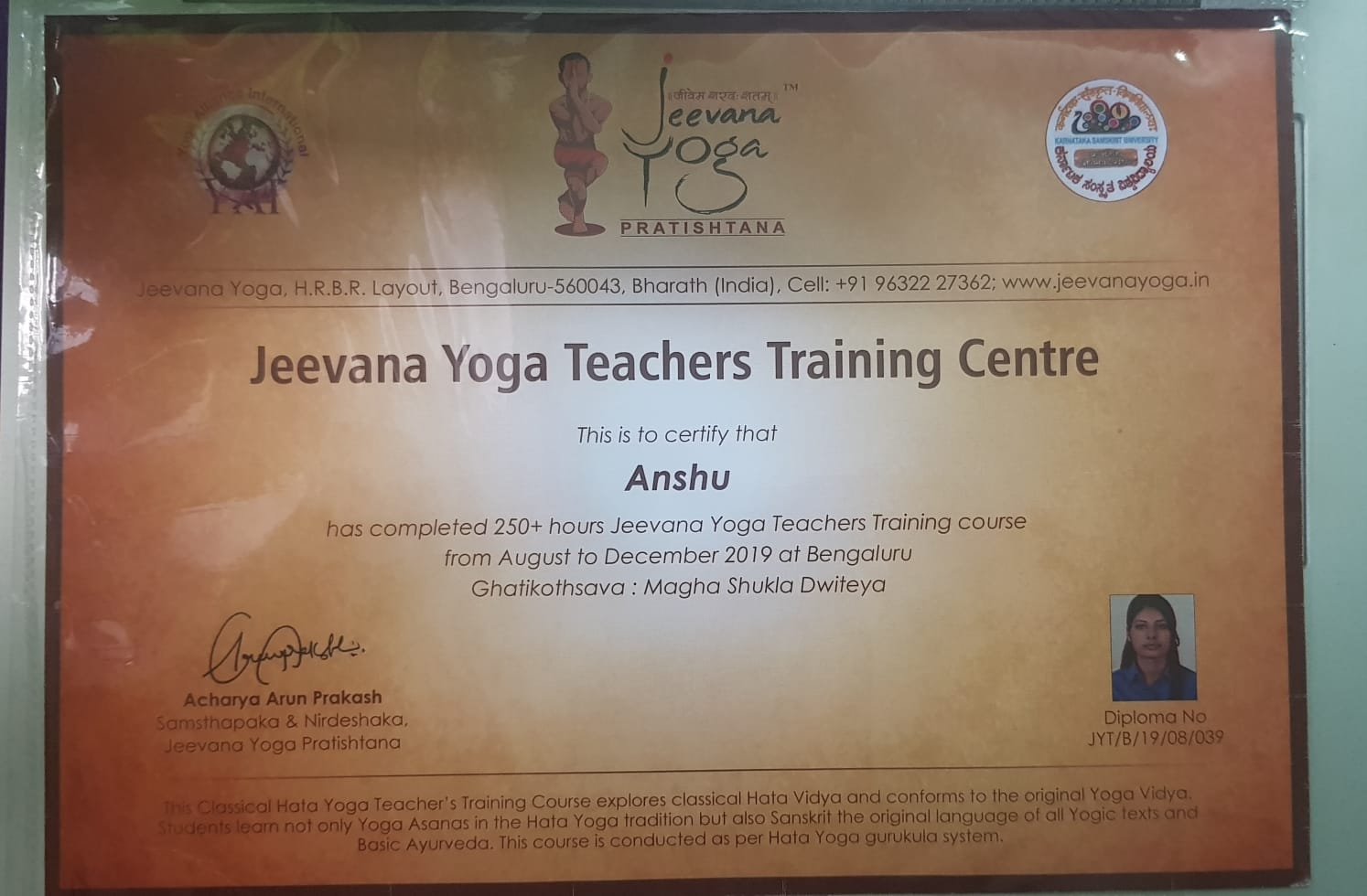 Yoga Teacher's Training