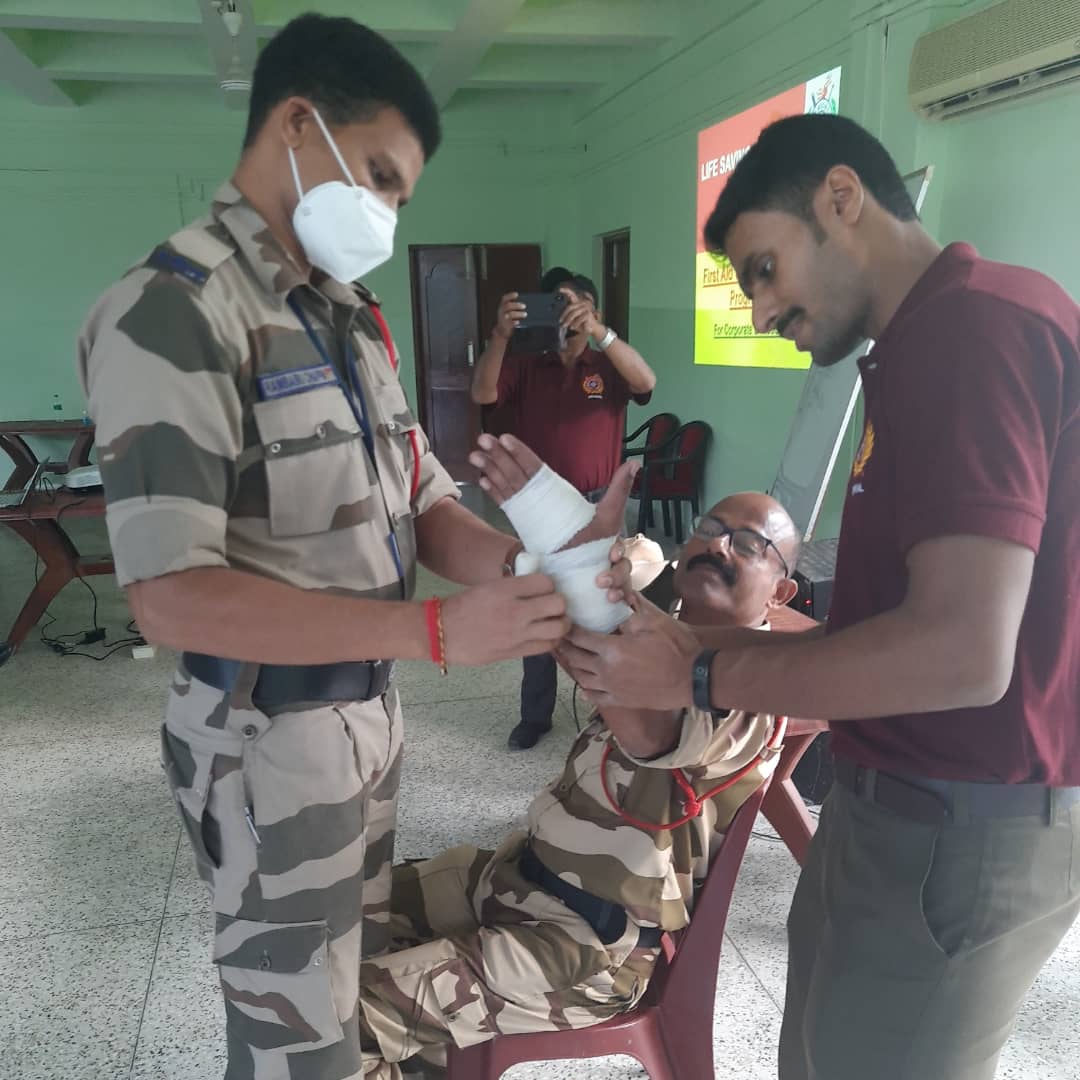 First Aid Training To CISF