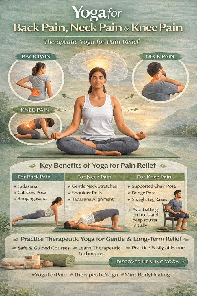 Yoga for Back Pain, Neck Pain & Knee Pain | Safe Therapeutic Yoga